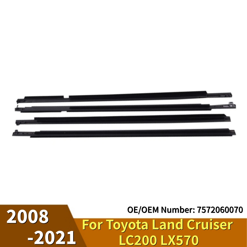 4 個トヨタランドクルーザー LC200 LX570 2008-2021 防水圧力ストリップシールストリップ車外装アクセサリー 7572060070