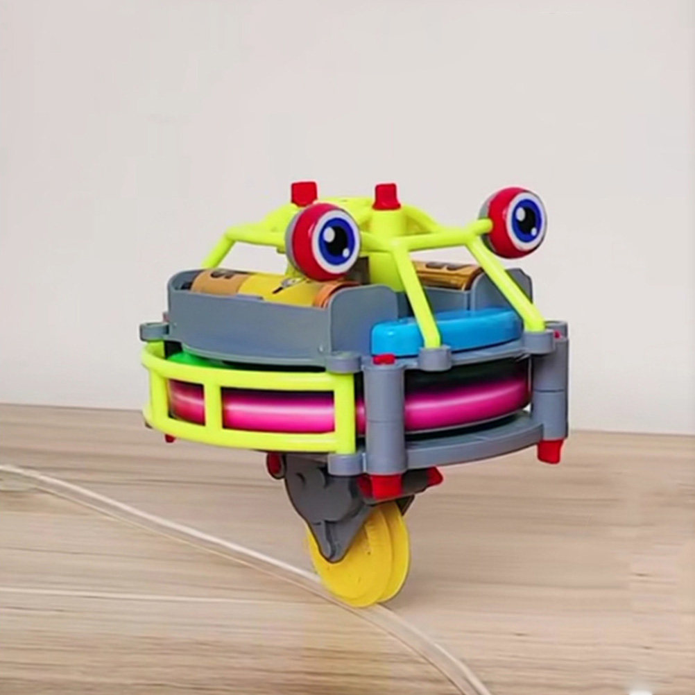 ジャイロスコープおもちゃのホイールノベルティジャイロスコープバランシング一輪車電動おもちゃ面白いワイヤーウォーキングロボット