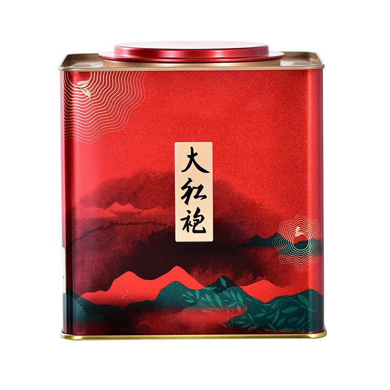 ハイエンドのカスタマイズされた有名な茶箱大紅宝鉄箱ネクタイ観音馬蹄口鉄箱ジャスミン紅茶密封 500 グラム