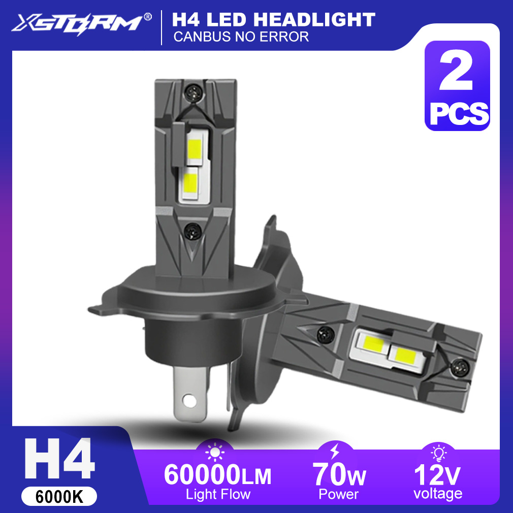 XSTORM H4 LED ライト電球 H1 H11 9005 9006 H7 LED ヘッドライト Canbus 70 ワット 60000LM 車のヘッドライトフォグランプ自動ヘッドランプ 6000K 12V