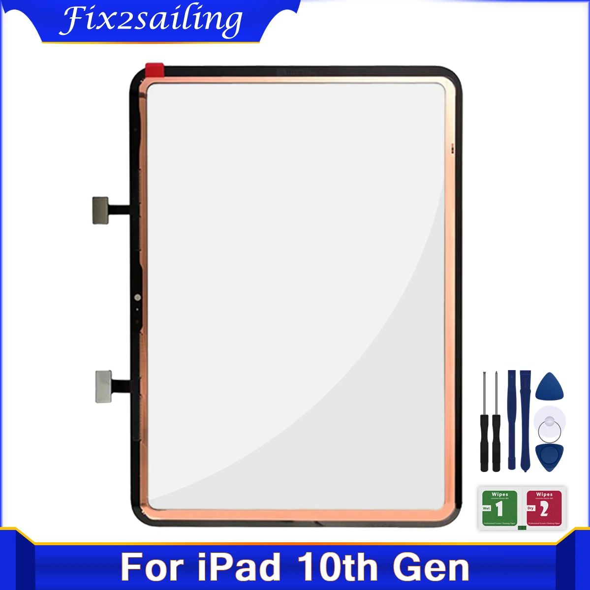iPad 10 10.9インチ 第10世代 2022 A2696 A2757 A2777用 新品AAA+タッチパネル タッチスクリーンデジタイザー フロントガラス交換部品