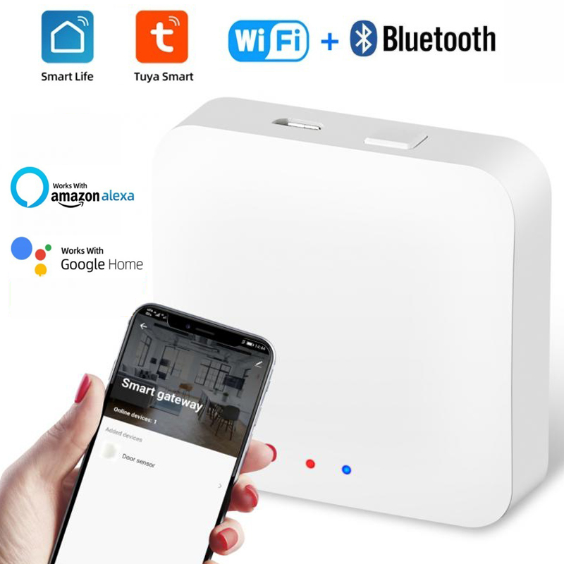 Tuya スマート ゲートウェイ WiFi BLE ワイヤレス ハブ Tuya スマート ライフ アプリと連携 Alexa Google Home 経由で音声コントロール