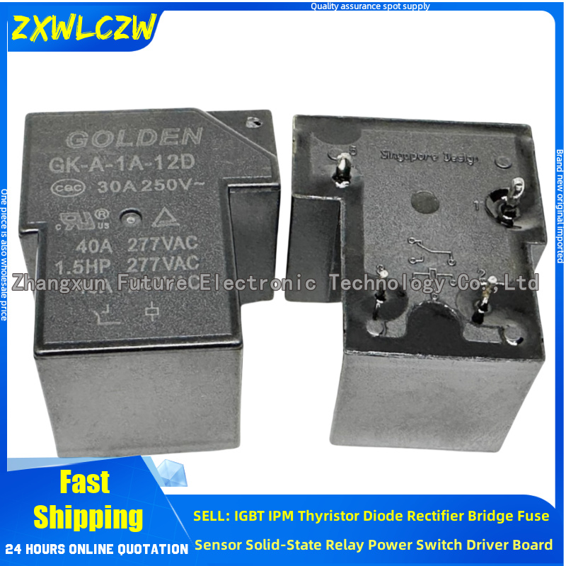 5 ピース/ロット GK-A-1A-12D コイル 12V-40A GK-A-1A-24D コイル 24V-40A 5 ピース/ロット CHS01-S-112LA CHS01-V-112LA CHS01-S-115LA2 CHS01-V-124LA