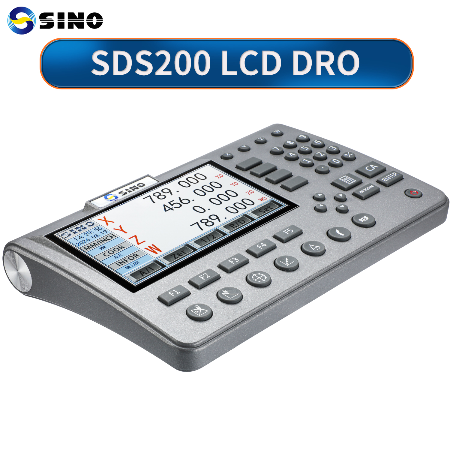 SINO SDS200 金属 4 軸 LCD デジタル読み出しディスプレイ DRO 旋盤グラインダーフライスドリル用