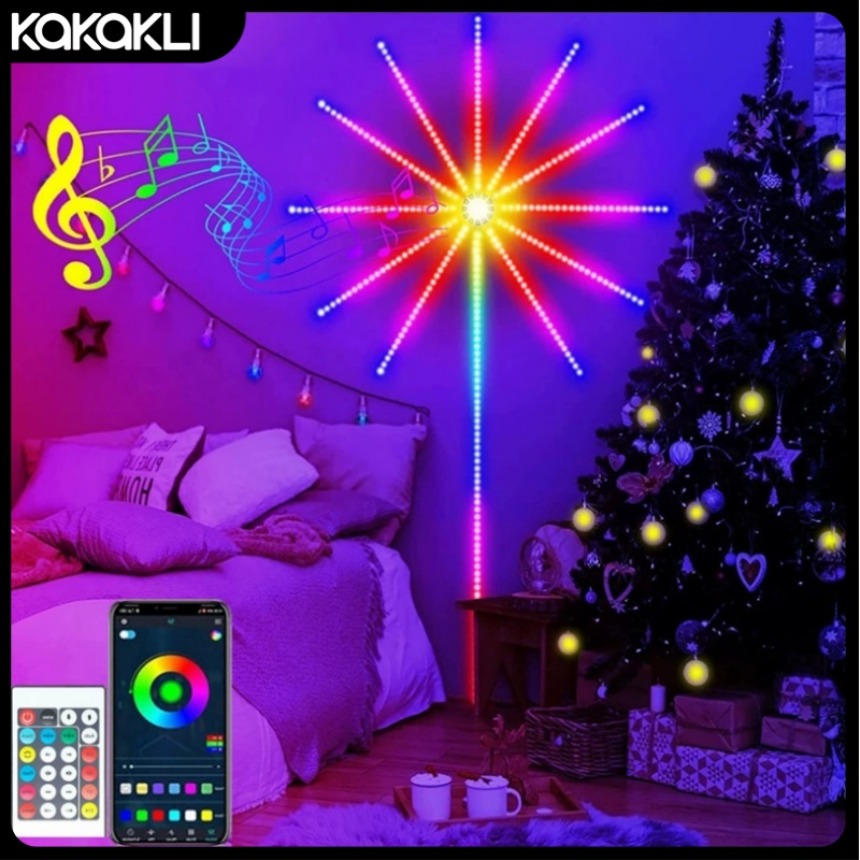 LED Ambient Light Smart RGB Esports Lamp Remote Control APP Voice Controlled Rhythm Holiday Party Sound Pickup Decor Light Strip