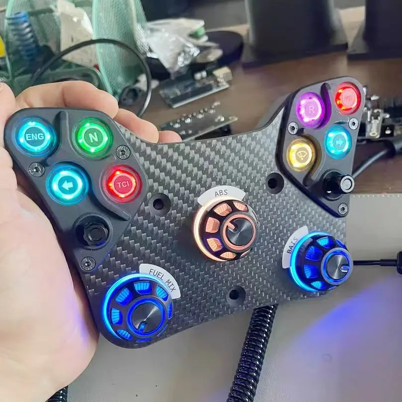 PC Sim Racing Rally ステアリングホイール コントロールボックス パドルシフターアダプター、Thrustmaster と互換性あり