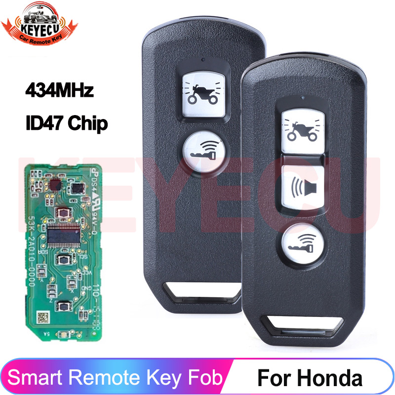KEYECU キーレスリモートキー Fob 434MHz ID47 ホンダ K35V3 ADV SH 150 フォルツァ 750 300 125 PCX150 2017 2018 2019 オートバイスクーター