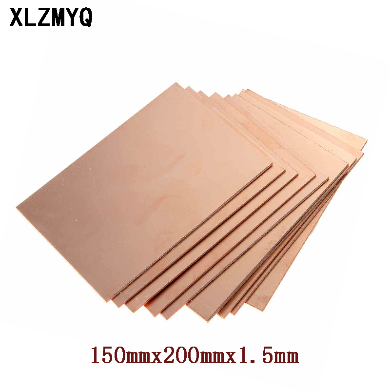 5 個 150 × 200 × 1.5 ミリメートル片面銅クラッドプレート Pcb 回路基板 Fr4 ラミネート回路基板 DIY キット
