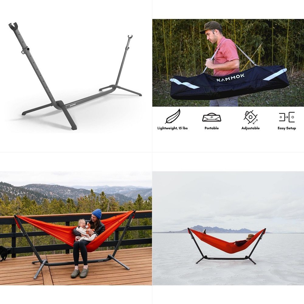 Swiftlet ポータブルハンモックスタンド 軽量、15ポンド、簡単、素早いセットアップ、チェアモード。ストラップ付きキャリーバッグ。 HometoTravel のために作られた、