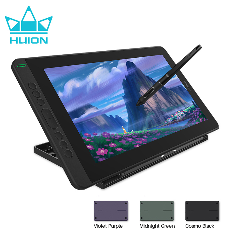 Huion Kamvas 13 グラフィックタブレットモニター AG ガラスペンディスプレイ描画画面 8192 バッテリーフリースタイラス Android Windows MacOS 用