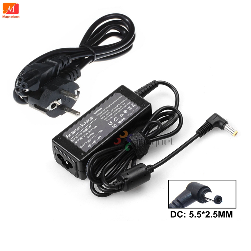 ラップトップ Charger19V 1.58A 東芝ミニノートブック NB200 NB305 NB500 NB520 AC DC 電源アダプタ充電器 5.5 × 2.5 ミリメートル AC ケーブル