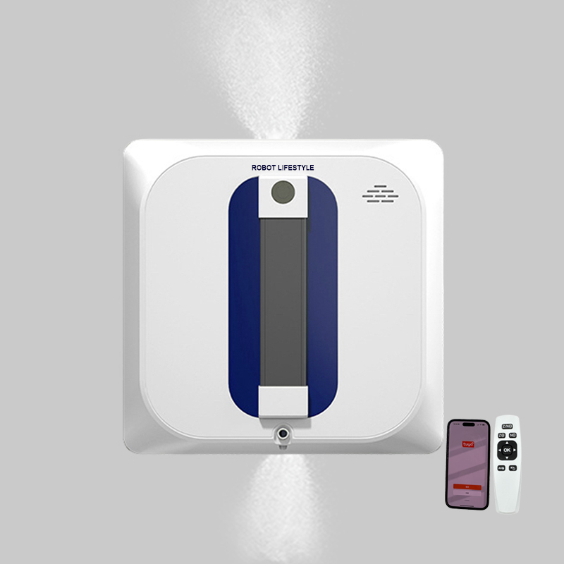 2026 Robot Lifestyle ロボット窓掃除機 RL4136、定点掃除、スプレー水、Tuya APP 音声スピーチ、エッジ探偵