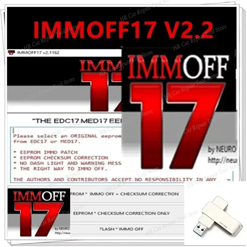 IMMOFF17 ソフトウェア EDC17 Immo Off Ecu プログラム NEUROTUNING Immoff17 ディスエイブラー ダウンロードとインストールのビデオ ガイド