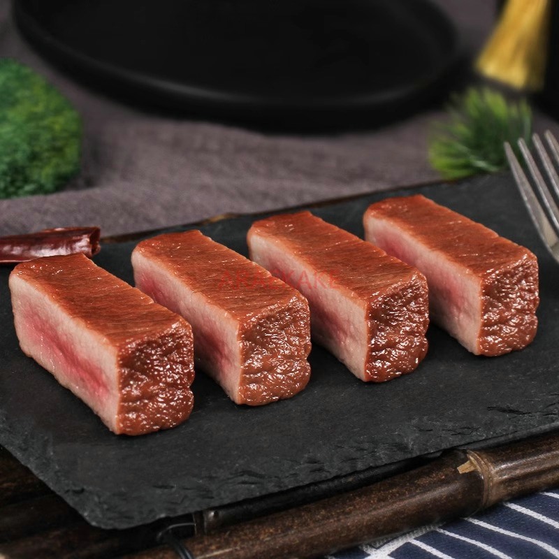 1 個シミュレーションステーキリアルな肉ローストビーフ偽ステーキ装飾品フェイクステーキモデルレストランウィンドウディスプレイモデル