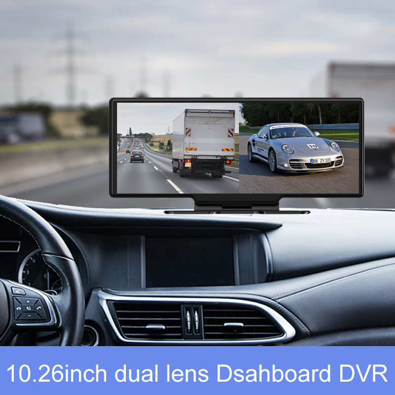 10.26 インチ 2 32 ギガバイトダッシュボード Android wifi GPS ナビゲーション adas ダッシュカムカメラ 1080P 自動ビデオ車 dvr リモートモニター