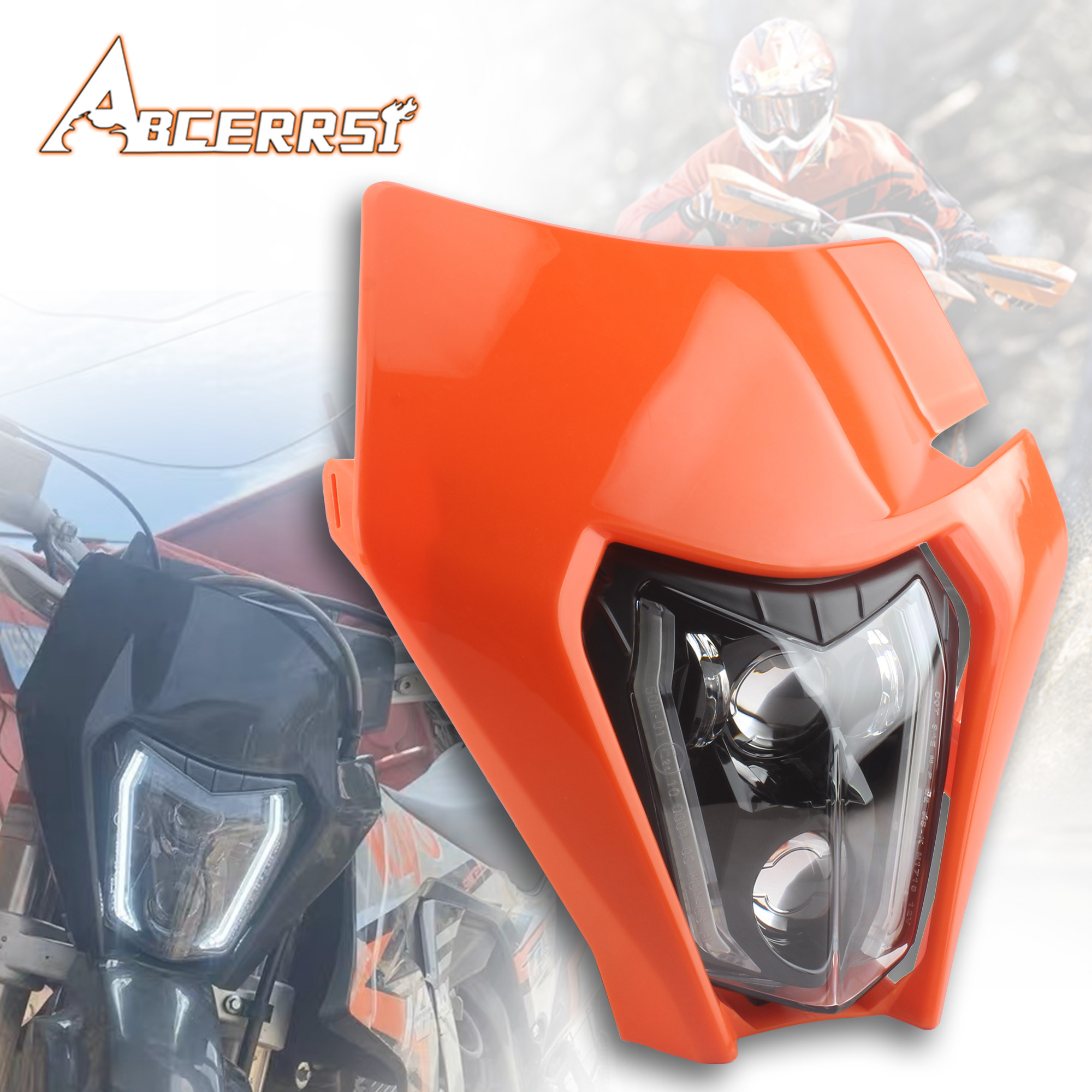 オートバイ LED ヘッドライト KTM EXC/XCW 125-530 モデル 2021-2022 高輝度耐久性エンデューロモトクロススーパーモトアクセサリー