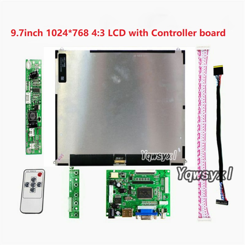 オリジナル 9.7 "インチ 1024X768 HD スクリーン 4:3 LCD コントローラ LP097X02 LTN097XL01 モニタードライバーボード HD VGA 2AV Raspberry Pi 用