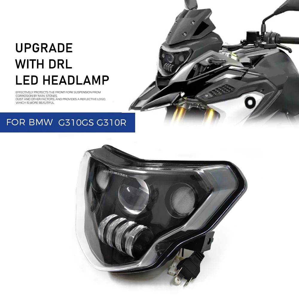 E24 オートバイ LED ヘッドライト BMW G310GS G310R G 310 GS R 310GS 2016-2024 ヘッドライト悪魔の目アセンブリキット