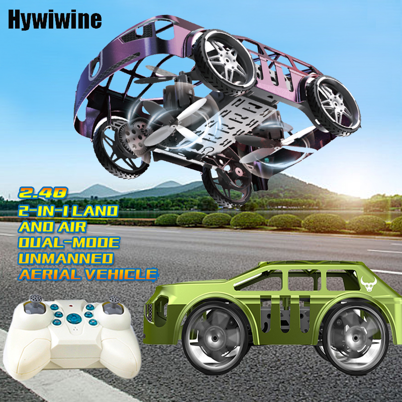 RC ドローン 2 で 1 空地上空飛ぶ車リモートコントロールドローン 2.4GHz 4CH ヘリコプターヘッドレス電動 RC 車両のおもちゃ子供のため