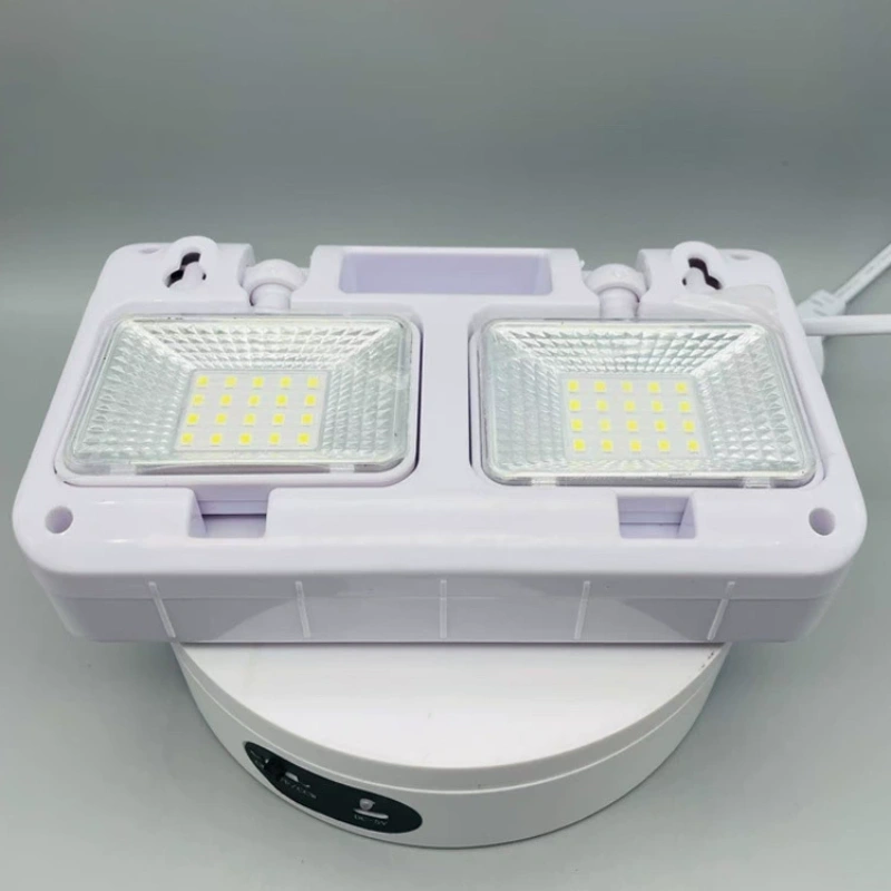 折りたたみ式デュアルヘッド LED 消火照明緊急ランプ 360 度回転可能自動停電起動安全性とセキュリティのため