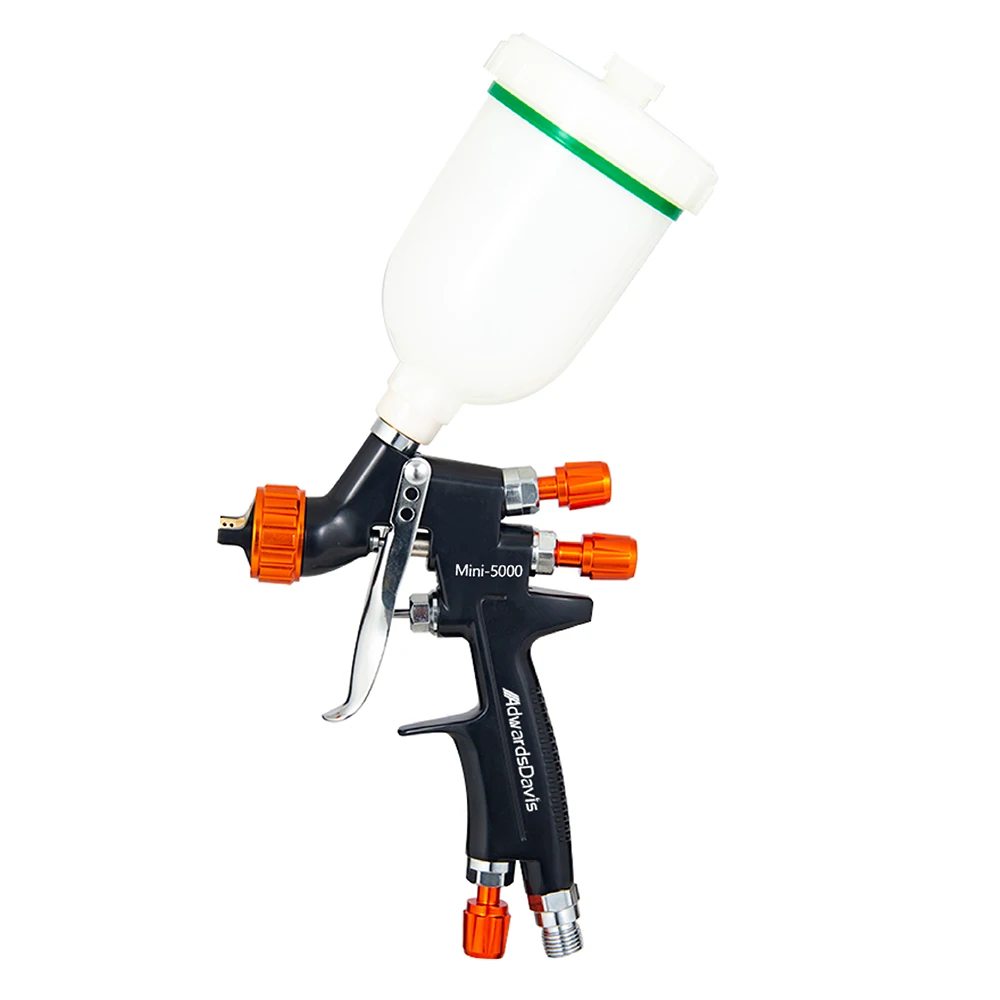 HVLP ミニ 5000 スプレーガン 0.8/1.0 ミリメートル鋼ノズル重力スプレーガン DIY 塗装キットポータブル車の塗装家具修理スプレーガン