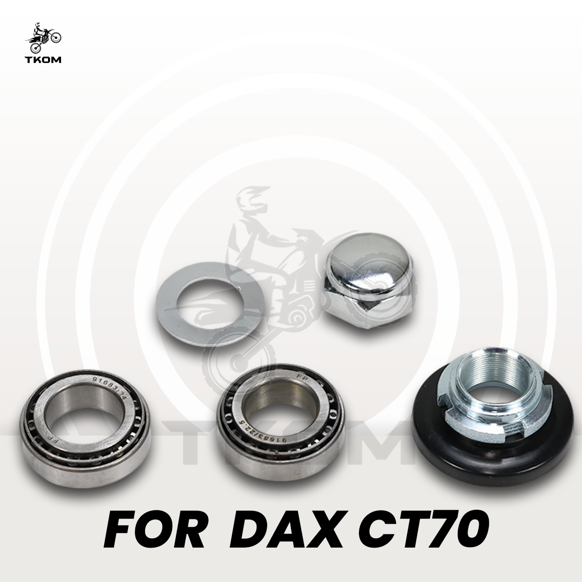 ニードルタイプステアリングステムベアリングキットオートバイステアリングヘッドベアリングセットホンダ CT70 Z50 ATC70 DAX ST70 モンキーバイク