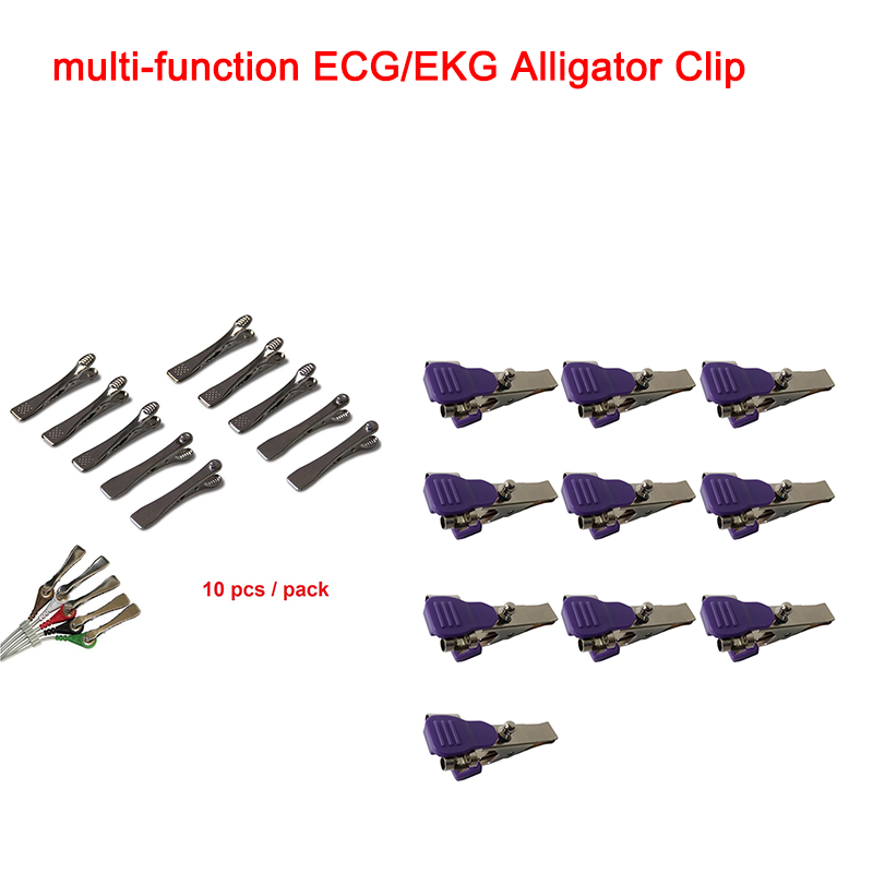 獣医獣医 ECG EKG 電極クリップクランプユニバーサル接続スナップボタンタイプバナナプラグ 5/10/20/50 個選択可能