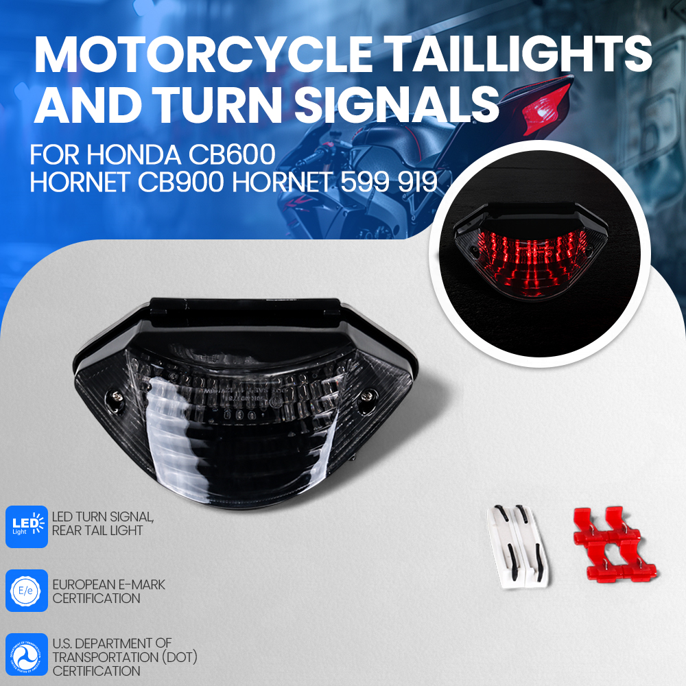 オートバイ LED ターンシグナルテールライトテールライトホンダ CB600 ホーネット CB900 ホーネット 599 919 2002 2003 2004 2005 2006 2007
