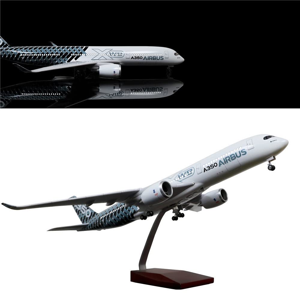 47 センチメートル航空機モデルプロトタイプ航空会社 A350 XWB 樹脂ダイキャスト飛行機ホイールとライトお土産趣味コレクションおもちゃ