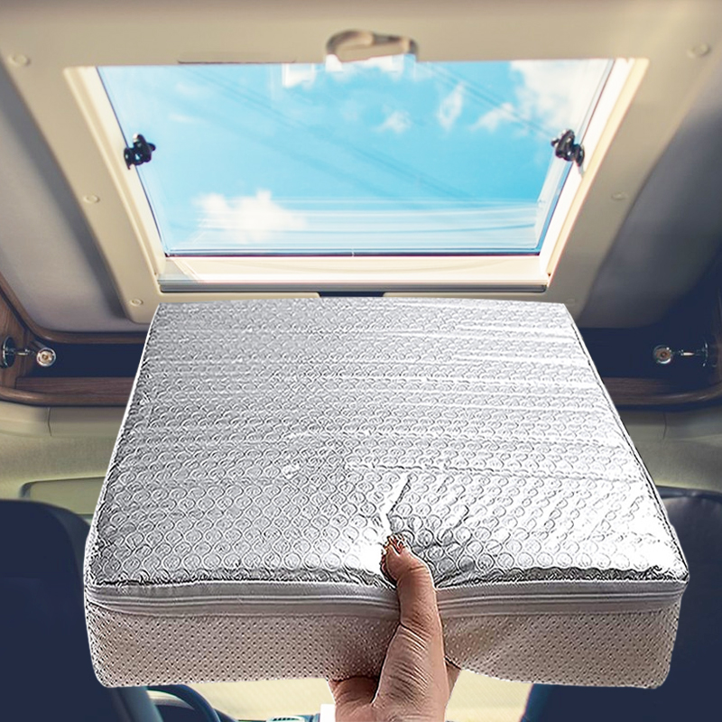 RV サンルーフサンシェードキャンピングカー屋根 RV ベント絶縁体 UV アルミフィルムブロック反射サンシェードカーアクセサリー防水キャンプ