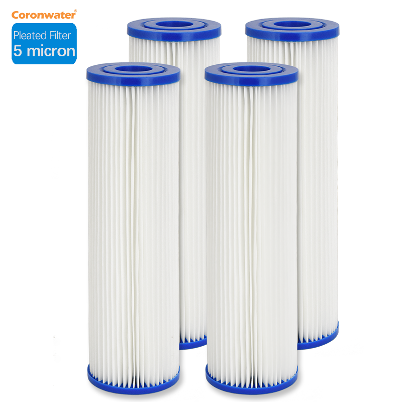 Coronwater プリーツポリエステルフィルターカートリッジ、水フィルター用高流量沈殿物、2.75 インチ