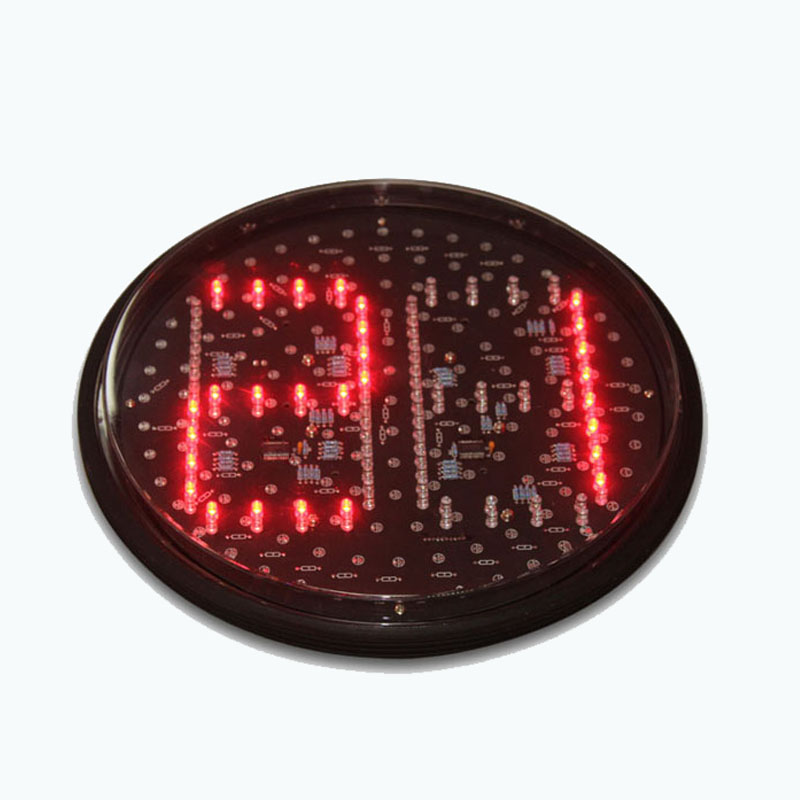 300 ミリメートルデジタルカウントダウンタイマー LED 交通信号ライトランプ赤緑 2 色道路交通制御用