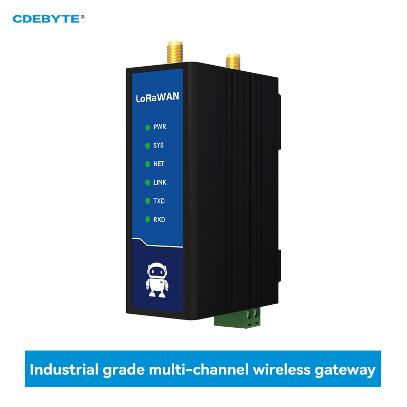LoRaWAN Wireless Gateway Multi-Channel CDEBYTE E870-L470/868/915LG12-S Industrial Grade WiFi/Ethernet SX1302 Rail Mounting