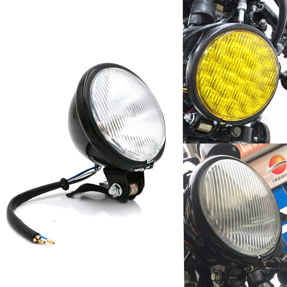 ホンダハーレースズキカワサキレトロメタルユニバーサルオートバイヘッドライトラウンドホルダー電気メッキ