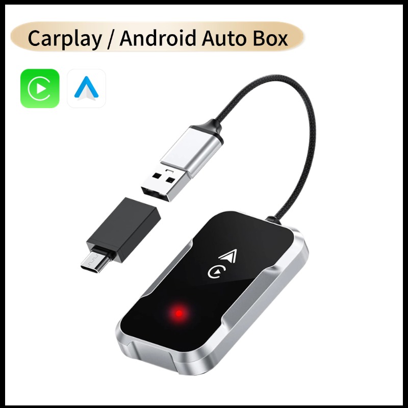 ユニバーサル ワイヤレス CarPlay Android Auto アダプター USB プラグ