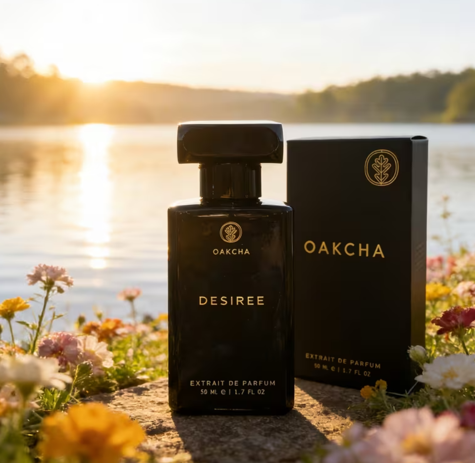 OAKCHA Desiree ニュートラル パフューム スプレー、小さくて持ち運びに便利、フレッシュな柑橘系の花の香り、香りが持続