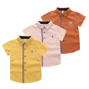 おしゃれな子供用ポロシャツ、綿80%、2～5歳の男の子向けの夏服、Tシャツ、子供服。