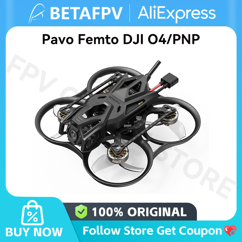 BETAFPV Pavo Femto ブラシレス Whoop クアッドコプター DJI O4 PNP (HD VTX なし) LAVA 2S 580mAh バッテリー 新品