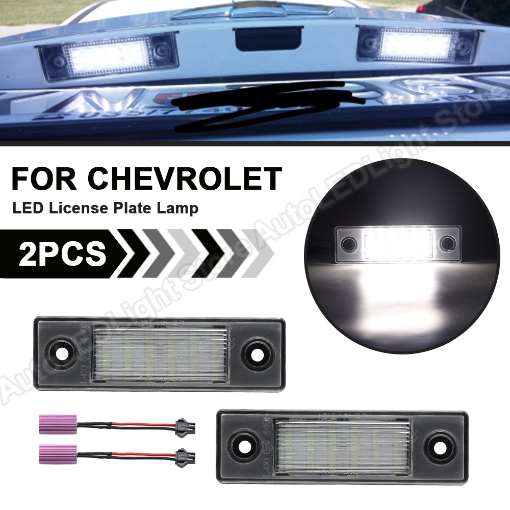 2 個シボレーシボレークルーズ 2011 2012 2013 2014 2015 シボレースパーク 2016-2020 LED ナンバーライセンスプレートライトランプエラーフリー