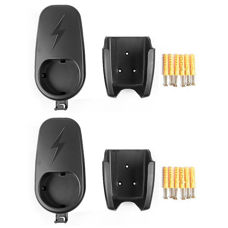 2X EV 充電ケーブルオーガナイザー テスラモデル 3 Y/X/S タイプ 2 ウォールマウントケーブルホルダー Wallbox 充電用