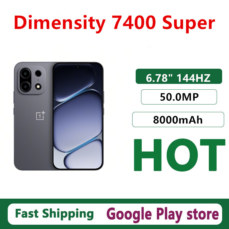 Original Oneplus Turbo 6X Pro Mobile Phone 6.78" AMOLED 144HZ 50.0MP 80W Charge 8000mAh Dimensity 7400 Super IP69 Waterproof