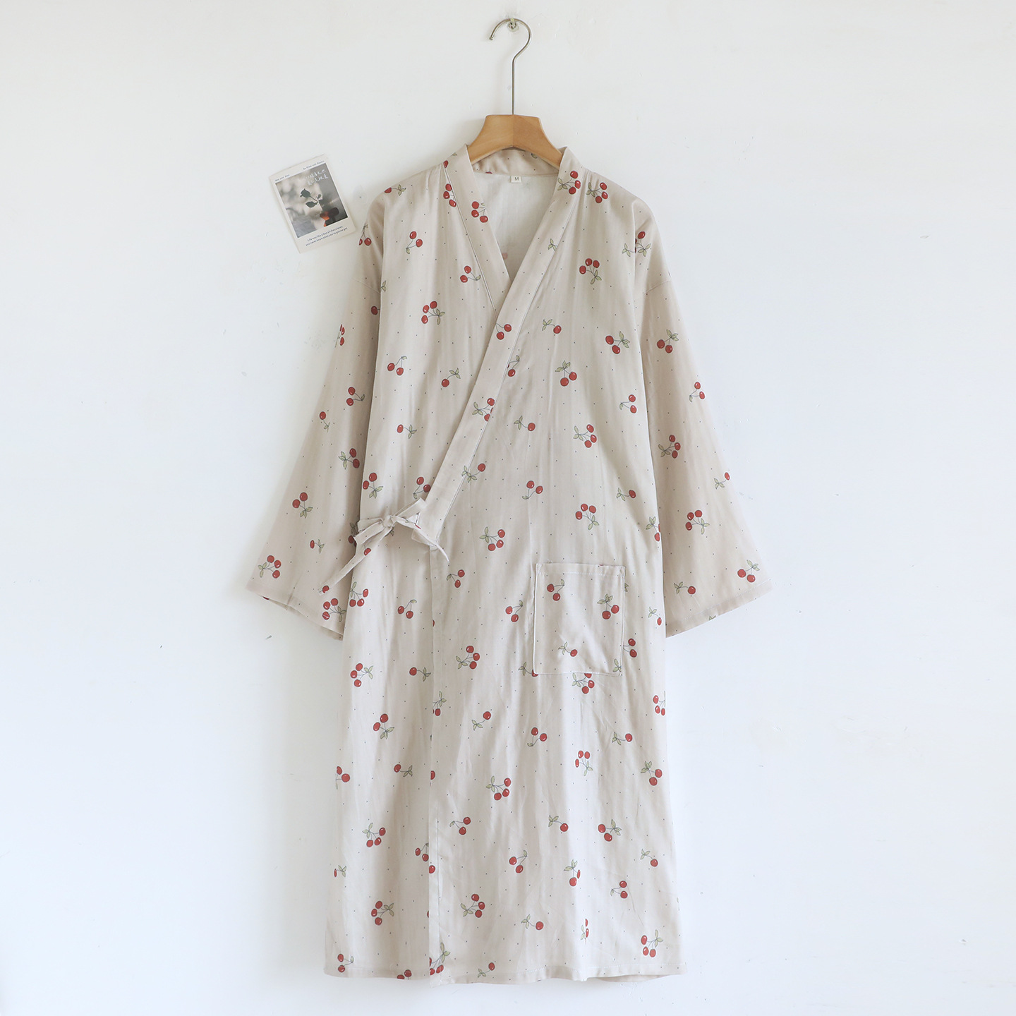 2026 日本の新しい女性の春/夏の睡眠ローブ綿 100% ガーゼバスローブ薄い花ホーム服ローブ