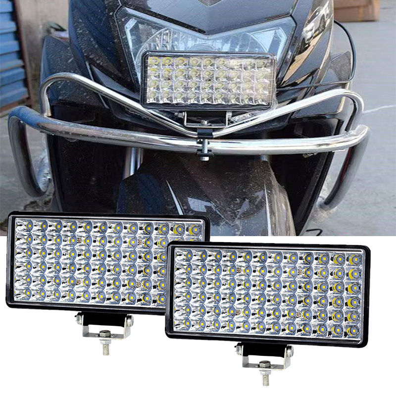 72 LED ライトバーオフロードワークライト LED スポットランプフォグライト 12-85V 高輝度トラック ATV オートバイ運転ヘッドライト