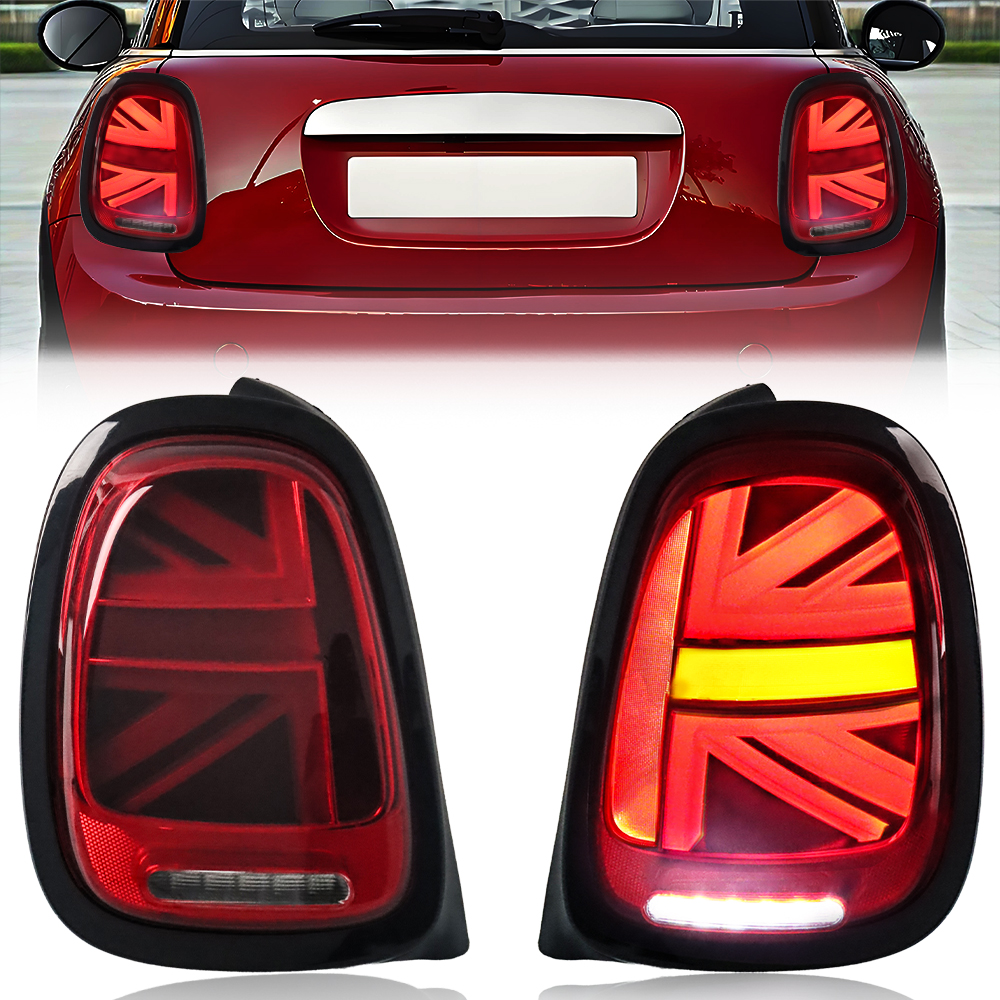  2pcs Car Tail Light Assembly For BMW Mini Cooper F55 F56 F57 Turn Signal Lamps, Backup Reverse Light & Brake Light 2014-2021