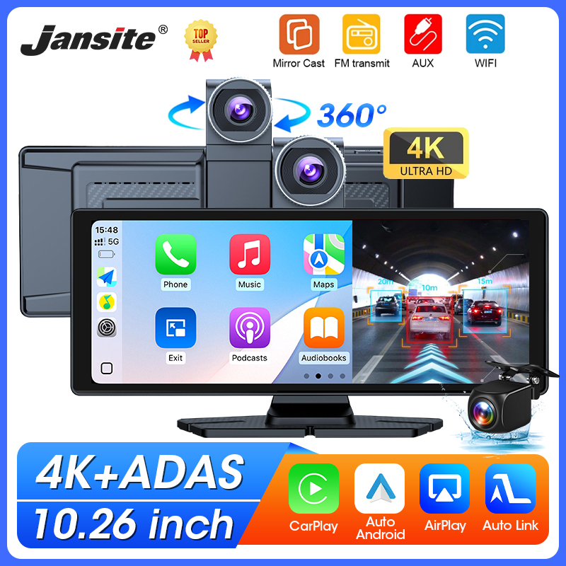10.26 インチ 4K ADAS ダッシュカム ワイヤレス Carplay
