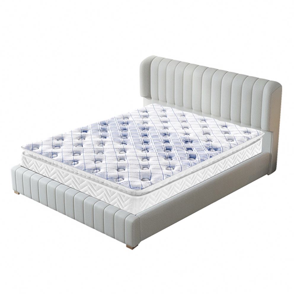 Compressed and rolled up memory foam queen pocket coil spring mattress high quality bed mattress