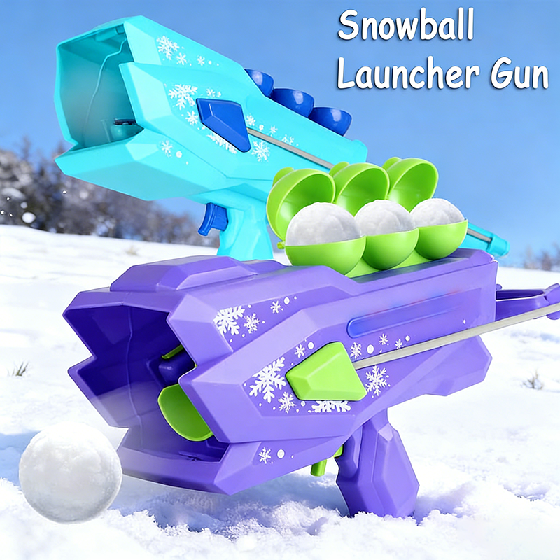 New Snowball Launcher Gun Toys Kid Snow Ball Generator Grasping Clamps Winter Outdoor Play Snow Snowball Fight Interaction Game