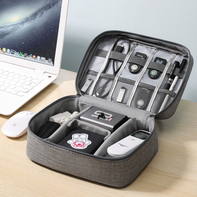 新しいポータブル防水オックスフォード布トラベルバッグ携帯電話デジタルバッグ都会的なシンプルなスタイルの小さなジッパーハンドバッグ化粧品バッグ