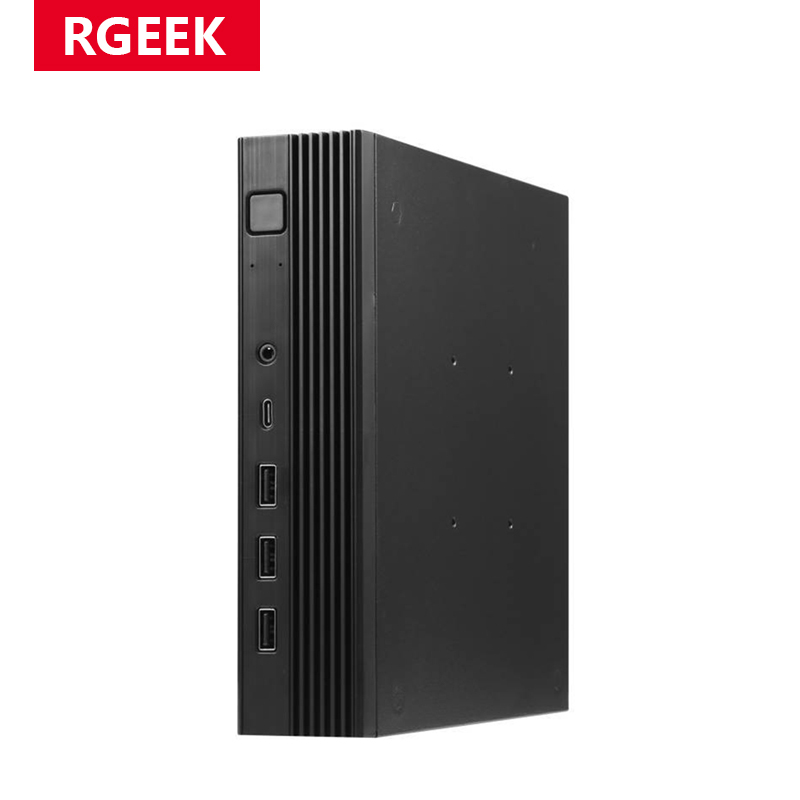 RGEEK TX06 デスクトップ Mini ITX ケースミニゲームコンピュータシャーシ HTPC ケーススタンド MINI-ITX 超薄型マザーボード