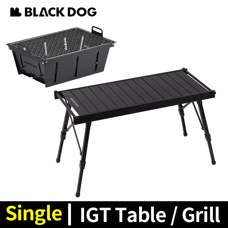 Naturehike Blackdog IGT ロールテーブル BBQ グリル 折りたたみ高さ調節可能 アウトドア ビーチ 取り外し可能 デスクトップ ハイキング キャンプ用品